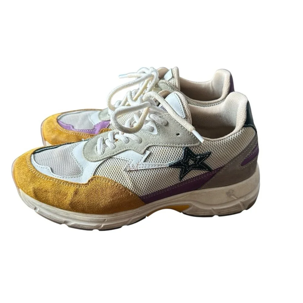 Caval Les Super‎ Nova Sneakers Multicolored Leather Suede Mesh EU 39 Sustainable